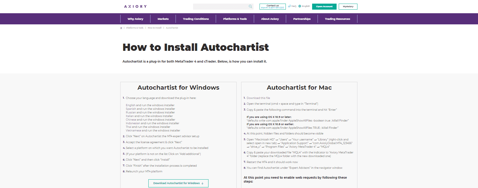 Axiory Review autochartist info Axiory Review autochartist info